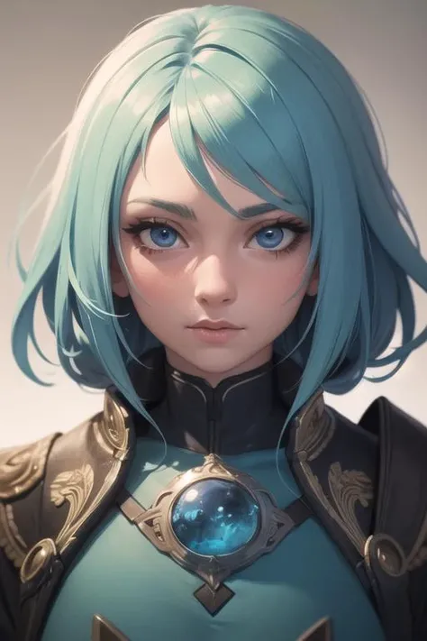 a portrait of anime ukrainian blue and yellow girl, concept art, trending on artstation, highly detailed, intricate, sharp focus, digital art, 8 k