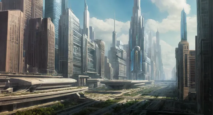 concept art of <lora:Metropolis City:1>
metropolis city a city with a giant lexcorp building, digital artwork, illustrative, painterly, matte painting, highly detailed