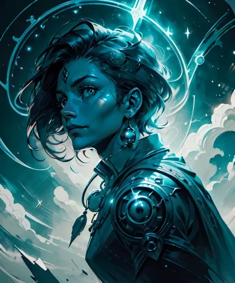 a male creature, <lora:sharpen-soften:0.25> <lyco:GoodHands-beta2:0.25> <lora:StarDust:0.5> <lora:novel_bright:0.25> <lora:stylesqueeze_v2:0.5> <lora:hadestyle_v2:0.4> solo, upper body, looking at viewer, detailed background, detailed face, (<lora:GlyphTech:0.5>, symbols, glyphtech theme:1.1), dilated pupils, shadowmancer, purple necromancer clothes, amulet, conjuring, summoning circle, surrounded by dark glowing magical inscriptions, dark energy, floating particles, green magic energy, calling forth supernatural power, haunted hellfire background, wind, omen, ethereal atmosphere,, (Chiaroscuro style :1.3), Intricate, abstract, monochrome, patterns, meditative, highly detailed, (caustics:1.3), Canadian, front view, face and shoulders portrait, looking up, in mid-forties, hopeful facial expression, drop fade haircut, Bandholz beard