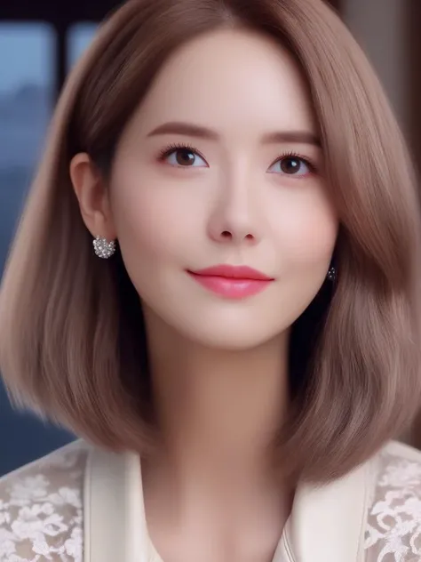 masterpiece, best quality, wall paper,(8k, best quality, masterpiece:1.2), (realistic, photo-realistic:1.37), ultra-detailed, soft light, 1 girl, cute, solo, beautiful detailed sky, detailed bedroom, open window, night, sitting, dating, (nose blush), (smile:1.15), (closed mouth) , beautiful detailed eyes, rain, (short hair:1.5),(leather jacket:0.8), floating hair NovaFrogStyle, claevage, relaxing pose, silver hair, squinted eye, thin eyebrow, mature face, full shot body,  <lora:sl_lye:0.9>