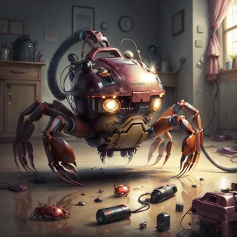 <lora:kHorrorCrab:.9> h0rrorCrab vacuum