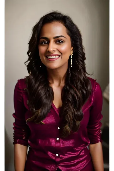 ShraddhaSrinath, art by Jonathan Wolstenholme, photograph, Radiant Micronesian Girl, Brunette Unforgettable hair, Proud, dslr, 80mm, 64K, <lora:ShraddhaSrinathSD1.5:1>