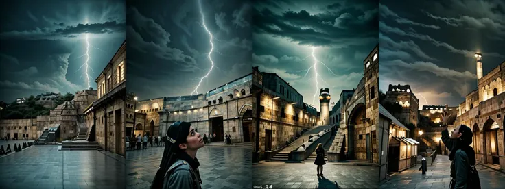 1girl, looking up a high tower,((((((((bab3lt0we)))))))),
Torre di Babele, tower of babele,
Absurdres ,Illustration, Intricate details, building, scenery, outdoors, city, cityscape, ruins, landscape, Apocalypse, lightning, spectacular sky
<lora:BG_Enhance:.5>
<lora:LCM_LoRA_Weights_SD15:1>
