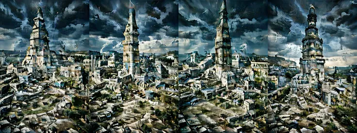 1girl, looking up a high tower,((((((((bab3lt0we)))))))),
Torre di Babele, tower of babele,
Absurdres ,Illustration, Intricate details, building, scenery, outdoors, city, cityscape, ruins, landscape, Apocalypse, lightning, spectacular sky
<lora:BG_Enhance:2>
<lora:LCM_LoRA_Weights_SD15:1>