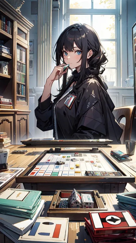 ((best quality)), ((masterpiece)), board game, fun, dice, monopoly
