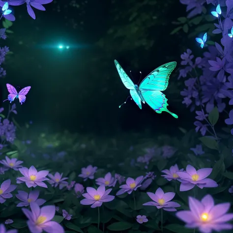 glass butterfly, on neon flower in enchanted forest, ultra detailed, realistic, ral-dissolve, vivid colors, volumetric lighting, <lora:å¤ç»´è¡å°çº¸èºæ¯_v1.0:0.5>