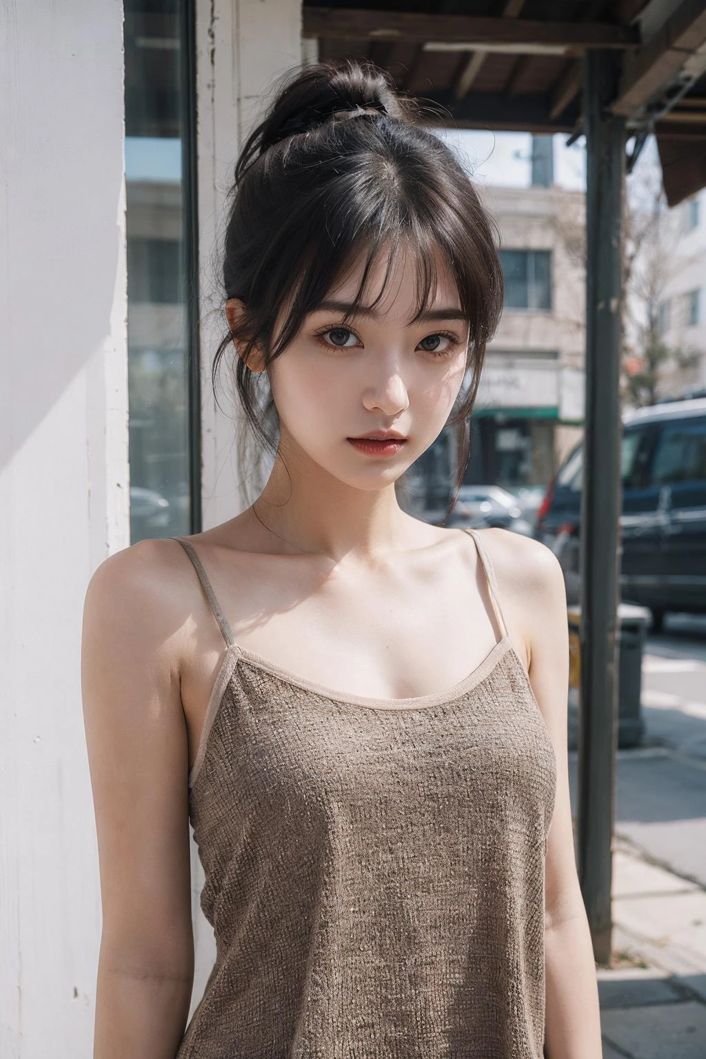 parameters
1girl,moyou,upper body,camisole,
Negative prompt: EasyNegativeV2,(badhandv4:1.2),
Steps: 50, Sampler: DDIM, CFG scale: 7, Seed: 877399038, Size: 512x768, Model hash: 4b5bc79af1, Model: 1墨幽写实_墨幽人造人_v1030, Denoising strength: 0.2, Clip skip: 2, Hires upscale: 2, Hires upscaler: 8x_NMKD-Superscale_150000_G, Version: v1.4.1, Hashes: {"embed:EasyNegativeV2": "339cc9210f", "embed:badhandv4": "5e40d722fc"}
