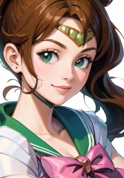 <lora:sailor_jupiter:0.8>, sailor_jupiter, smirk, portrait,, (masterpiece, best quality, detailed:1.3)