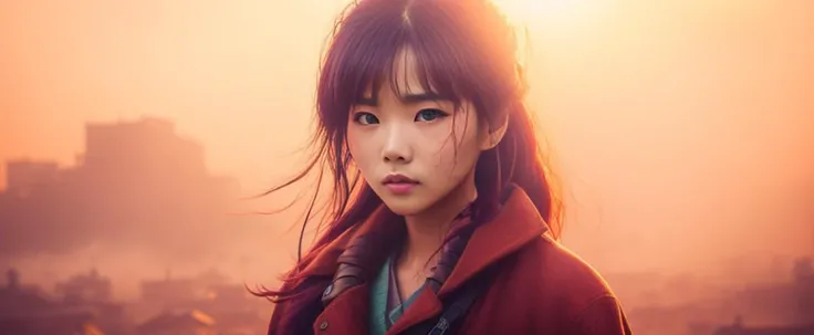 ((high definition)) cinematic photograph of beautiful Lee Ji-Eun aka IU face, ((overgrown mess of oily dirty massive cables)), (gritty dust storm), atmospheric fog, dystopia, Sharp Focus, (Detailed and intricate), very dark lighting, heavy shadows, Hard Lighting , (global illumination, studio light, volumetric light), 4k, Panasonic Lumix DMC-FT1