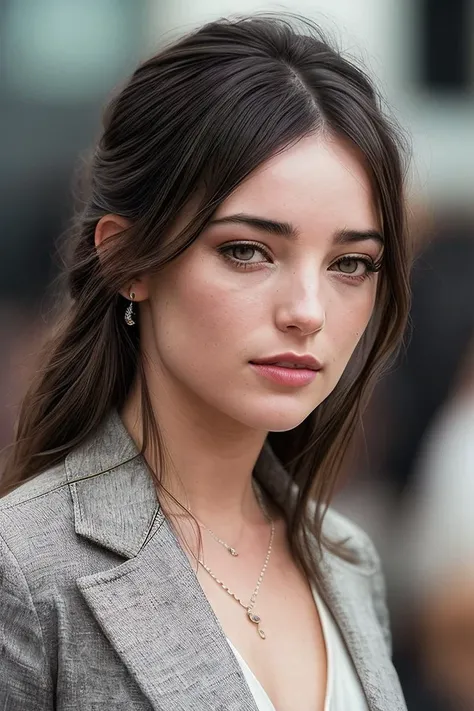 beautiful woman (J3ss1c4R3yn0lds:.99), perfect hair, jewelry, ((portrait)), (closeup:1.2), ((from the waist up)), ((( A contemporary, minimalist jewelry workshop, filled with tools, gemstones, and modern design elements :1.2 ))), natural skin texture, (( Oversized blazer and mini dress :1.2)), 24mm, 4k textures, soft cinematic light, adobe lightroom, photolab, hdr, intricate, elegant, highly detailed, sharp focus, ((((cinematic look)))), soothing tones, insane details, intricate details, hyperdetailed, low contrast, soft cinematic light, exposure blend, hdr, faded, now, ("I've got a bad feeling about this.":1.1)