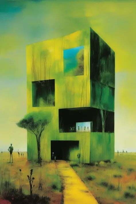 <lora:Sidney Nolan Style:1>Sidney Nolan Style - bioarchitecture
