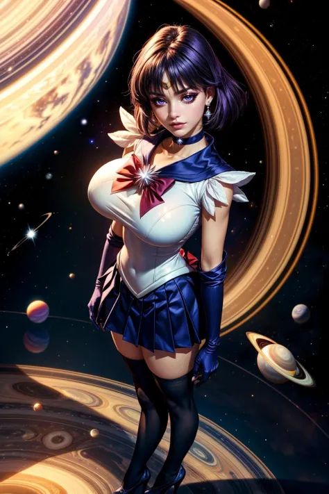 tmasterpiece、Faure:1.3、Stands、8K、。.。.。.。.。.。.。.3d、hentail realism、Ultraphotomicrography、top-quality、Extreme detail CG Unity 8K, the wallpaper、from below、intricately details、 girl)、13years、Sailor Saturn:1.5,Hotaru Domoto:1.5,Sailor senshi uniform:1.2、Dark purple hair、short hair blowing in the wind,((missiles,scythe,Bohr weapons:1.2 )),(Transparent purple sailor color,Purple front door miniskirt:1.3、Purple pleated mini skirt:1.3、The red bow on the chest is large,,,,,,,There are very large red bows on the buttocks,,、Long white latex gloves,Purple gloves at the elbow、Luxurious gold crown、耳Nipple Ring,)、(Iris Outline, detail in face:1.5、Bright blue eyes、Beautiful expression、beautidful eyes、shinning eyes、thin lipss:1.5、Thin, Sharp, pale eyebrows,、long dark eyelashes、Double lashes、Luxury gold jewelry、Thin, Thin and muscular,,,,,,,,,、a small face、smallunderboob、Like,perfectly proportions、Big breasts Thin waist、Visible Pore、Young face、sad expressions,seduct smile、Perfect hand:1.5、Very thin,Suitable for high-gloss white holographic leather、Transparent high-leg swimsuit、octan render、highly dramatic picture、Intense natural light、rays of sunshine、exquisite lighting and shadows、dynamic ungle、Digital SLR、sharp focus: 1.0、Maximum clarity and sharpness、((cosmos,Saturn:1.5、Saturn ring:1.5、The sanctity of destruction and birth,universe background、rays of moonlight、Dynamic background、Detailed background)),(Meshaunf,tiara crown,Gold headdress on the forehead,See-through sailor suit)、((full bodyesbian)),Crouching, Spread legs, (sexy lingerie), (Lingerie transparent:1.3), (Through underwear, Breasts and vaginal lips can be seen:1.5), ( Areola Clearly Visible:1.3),((areola erections)),(((The nipple areola is clearly shaped))),((The tip is clearly prominent)),(((Milk flow out))), excited, Provocative, ecstasy, (Looking down), looking at the camera in,