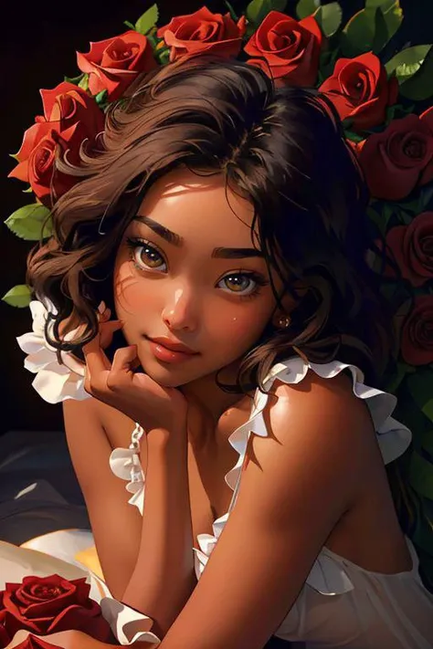 DEN_erzabelx_OF,
(laying in a rose bed with heaps of roses wearing (flowers as clothing:1.3), (Roses:1.3), Rose, Rose petals, laying in a (pile of roses:1.3), (mound of roses:1.3), (heap of roses:1.3), lots of roses:1.2),
bokeh, f1.4, 40mm, photorealistic, raw, 8k, textured skin, skin pores, intricate details <lora:epi_noiseoffset2:1>, epiCRealism