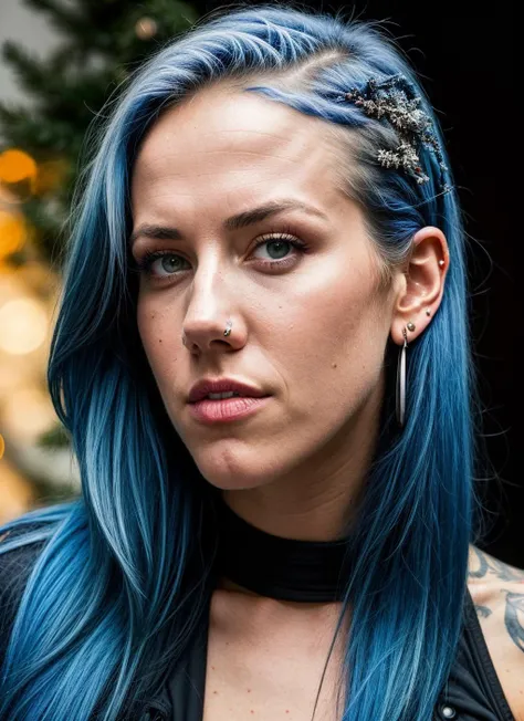 RAW photo of 20 years old alissawhitegluz-ti, natural lighting, 8k uhd, dslr, high quality, film grain, Fujifilm XT3, <lora:add_detail:0.7>, by Peter Lindbergh, christmas theme, young