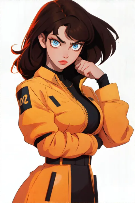 <lora:flatartstyle:1.00>, 1girl, brunette , amber eyes || <lora:flatartstyle:0.2>