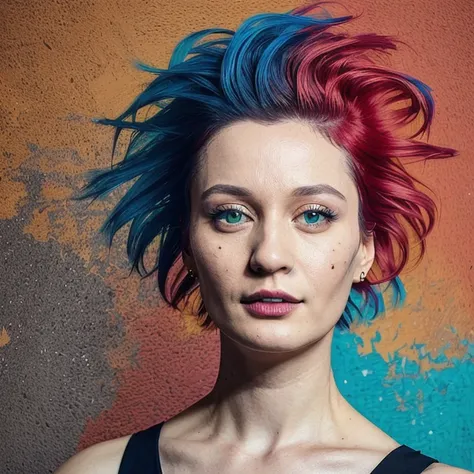 portrait photo of (zxzxberna) a model by Flora Borsi, style by Flora Borsi, bold, bright colours, Mohawk haircut, ((Flora Borsi))
<lora:berna-000010:0.7>