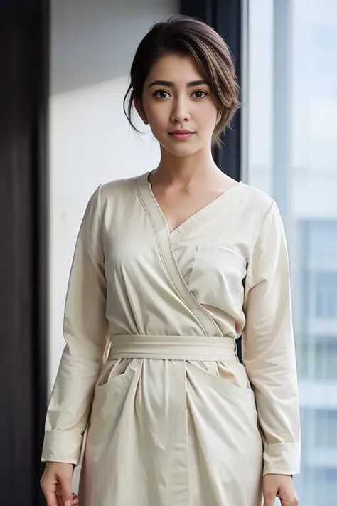 (airport:1), afternoon, (doctor gown:1.5), bright brown fringe short hair, light brown eyes, 1girl, 20 years old, innocent, (photorealistic), (intricate details:1.2),(masterpiece, :1.3),(best quality:1.4), (ultra highres:1.2), ultra high res, (detailed eyes), (detailed facial features), HDR, 8k resolution, <lora:drSheTheMostBeautiful_10:0.6>, (lens flare:0.7), turn around, busy on examine report, face viewer