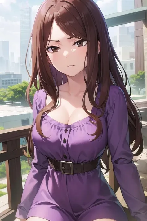 muginoshizuri, <lora:muginoshizuri-lora-nochekaiser:1>,
mugino shizuri, (brown eyes:1.7), brown hair, long hair, (swept bangs:1.5), (medium breasts:1.2), <lora:gekioko_v200:1>, angry,
BREAK black thighhighs, dress, thighhighs, zettai ryouiki, (purple dress:1.5), long dress, long sleeves, cleavage, 
BREAK looking at viewer, upper body, fully body,
BREAK outdoors, city,
BREAK <lyco:GoodHands-beta2:1>, (masterpiece:1.2), best quality, high resolution, unity 8k wallpaper, (illustration:0.8), (beautiful detailed eyes:1.6), extremely detailed face, perfect lighting, extremely detailed CG, (perfect hands, perfect anatomy),