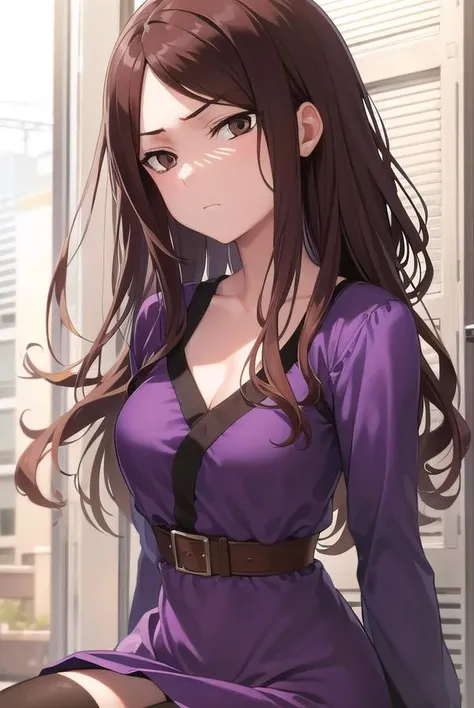 muginoshizuri, <lora:muginoshizuri-lora-nochekaiser:1>,
mugino shizuri, (brown eyes:1.7), brown hair, long hair, (swept bangs:1.5), (medium breasts:1.2), <lora:gekioko_v200:1>, angry,
BREAK black thighhighs, dress, thighhighs, zettai ryouiki, (purple dress:1.5), long dress, long sleeves, cleavage, 
BREAK looking at viewer, upper body, fully body,
BREAK outdoors, city,
BREAK <lyco:GoodHands-beta2:1>, (masterpiece:1.2), best quality, high resolution, unity 8k wallpaper, (illustration:0.8), (beautiful detailed eyes:1.6), extremely detailed face, perfect lighting, extremely detailed CG, (perfect hands, perfect anatomy),