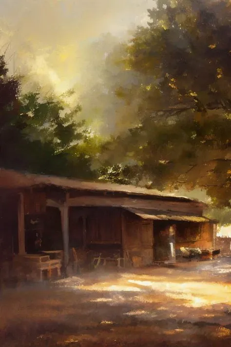 A digital painting {whatever thing describes the work being used}, ((good brushwork)), dramatic lighting <lora:DIG_JBX:1> DIG_JBX
