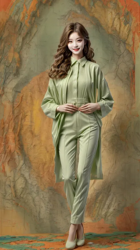 masterpiece, best quality,highres, 1girl, colorfashionstyle, <lora:colorfashionstyle_v1:0.7>, full body, <lora:fashigirl-v5.5-lora-naivae-64dim:0.4>, <lora:add_detail:0.7>, <lora:hairdetailer:0.7>, light smile, green and red theme