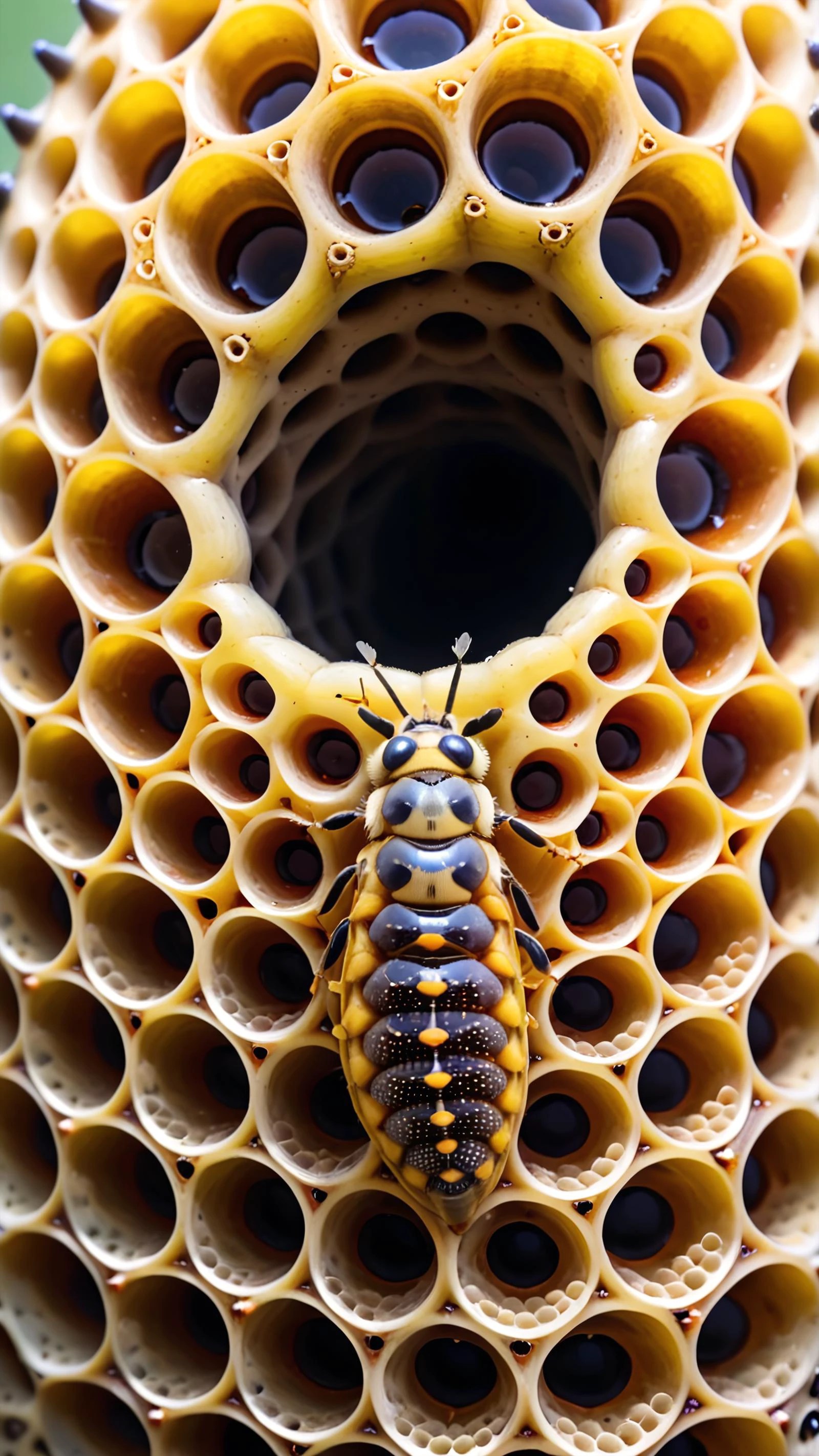 trypophobia,Estuary,(larva:1.4),<lora:EnvyTrypophobiaXL01:1>,bug,bees,