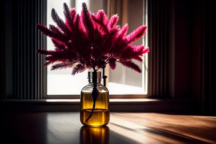 dreamlikeart tree in a bottle, fluffy, realistic, photo, canon, dreamlike, art, colorfull leaves and branches with flowers on top of its head, hyperdetailed photorealism by greg rutkowski, - h 1024 w 804 | f 1 6 lens mark 2:2 s 3555 mm film grain :1, lifelike, high res, sharp focus contrast, intricate detailed atmospheric light refraction lighting unreal engine 5 cinematic concept photography masterpiece, octane render,