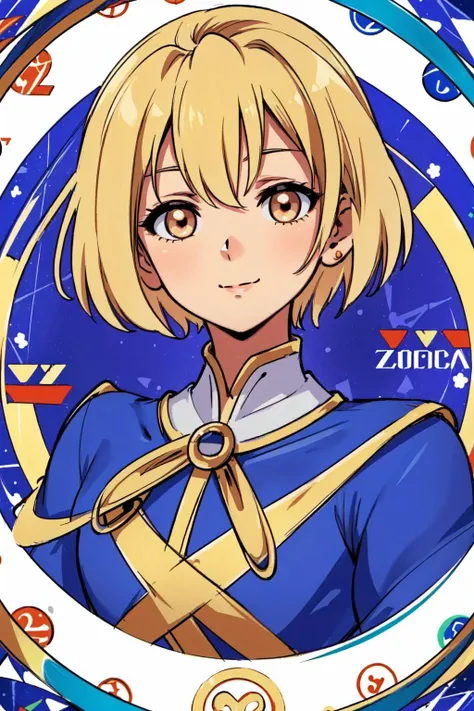 masterpiece, best quality, cartoon, thick outline, 1boy, solo, man, RamzaBeoulve <lora:RamzaBeoulveV1:0.85>, blonde hair, blue tunic, cape, happy, closed mouth, portrait, looking at viewer, intricate details,( kaleidoscopic background, circle background, symbols in the background, zodiac, abstract background:1.3)