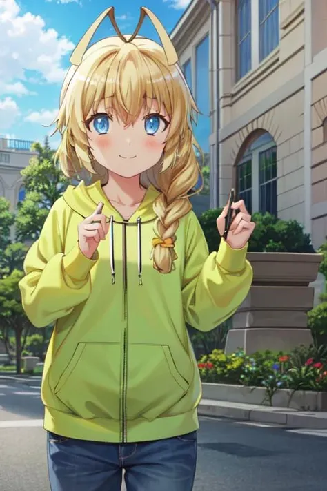 ((((((picture-perfect)))))), (absurdres), 1boy, solo, <lora:hasuta-nyaruko-15:1>, hasuta, hoodie, blush, smile, looking at viewer