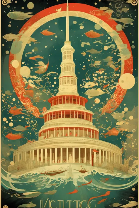 <lora:Victo Ngai Style:1>Victo Ngai Style - a Victo Ngai illustrated DC tourism poster
