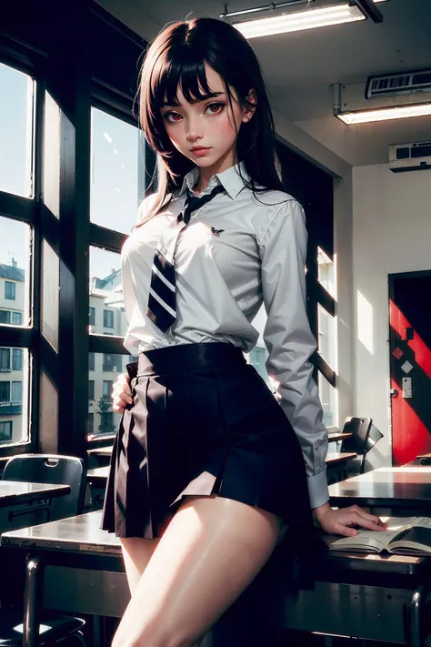 (raw photo:1.4), (photorealistic:1.3), (masterpiece), best quality, highest quality, extremely detailed CG unity 8k wallpaper, detailed and intricate, original, highres, BREAK
1girl, small breasts, detailed_eyes, (eyeliner:0.5), (blush:1.1), black hair, long hair, fingernails, BREAK
school_uniform, miniskirt, folded, nsfw, BREAK