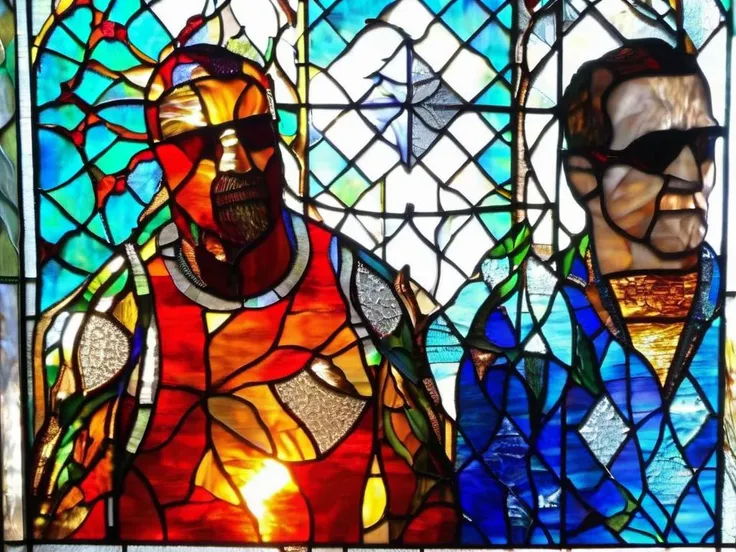 pain and gain scene <lora:stained_glass_style_v1_sdxl:1.5>