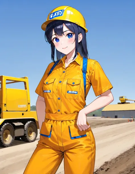 Duckling in Construction worker outfit, no humans