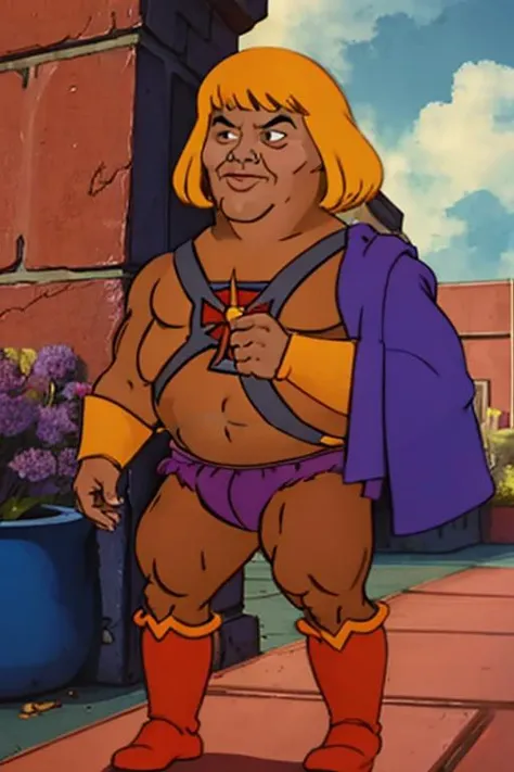 1boy, heman flashgitz, <lora:Flashgitz:1> <lora:he-man_offset:1>