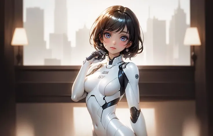 masterpiece, best quality, beautiful detailed shiny eyes, beautifully detailed skin, Depth of field, bloom, bokeh, highres, absurdres, ultradetailed, highly detailed eyes, shiny, shiny skin, bright eyes,, 1girl, bodysuit