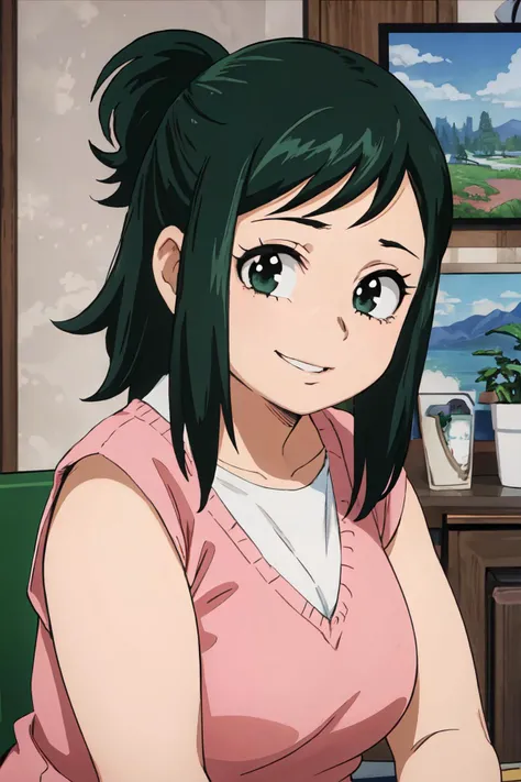 <lora:Kizuki - My Hero Academia - Midoriya Inko:0.9>
midoriya inko, green hair, short hair, short ponytail, green eyes, large breasts, curvy, plump,
jacket, shirt, skirt,
lying on bed,
(best quality, masterpiece, RAW photo,ultra-detailed:1.2), <lyco:GoodHands-beta2:1.0>,1girl,solo,looking at viewer,smile