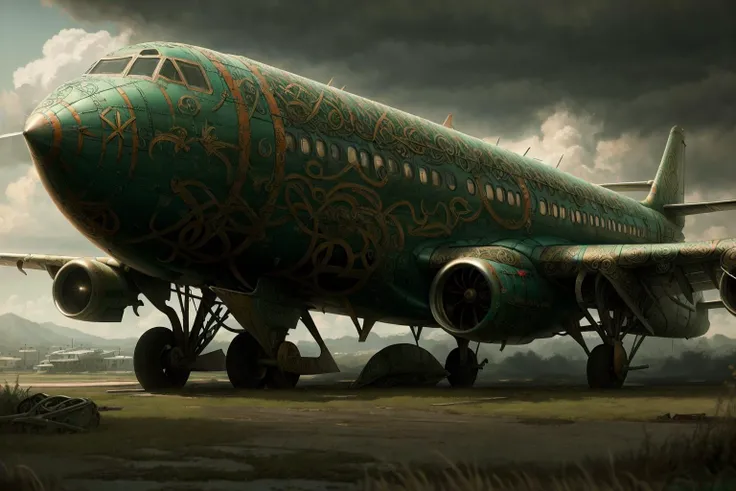 (abandoned airport | CeltPunkAI), rusty plane,
(majestic:1.2), (photographic:1.2), (realistic:1.2), (photorealistic:1.2),(masterpiece:1.2), (highly detailed:1.2), (intricate:1.2), (best quality:1.2),(8k:1.2), cinematic light, vivid colors
<lora:CeltPunkAI:0.8>