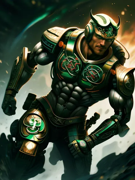 (CeltPunkAI:1.25), (scifi:1.25), (one male).
Very detailed masculine face, heroic, detailed realistic open eyes, (muscular:1.5), narrow waist, (long hair), (slight smile).
detailed, intricate. Cyborg. (shirtless) (topless male), boots.
Realistic, photoreal, High contrast, high saturation, highly detailed, high quality, masterpiece, volumetric light, vibrant colors, bokeh, depth of field.
<lora:BeautifulEyes:0.9>
<lora:CeltPunkAI:0.9>