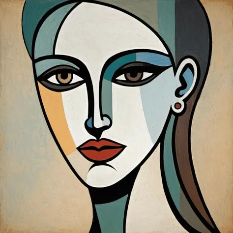Picasso cubism art of woman,subtle colors, minimalist, faint,   <lora:ceaton_xl_1_standard-merger_73_83_07_03:1>