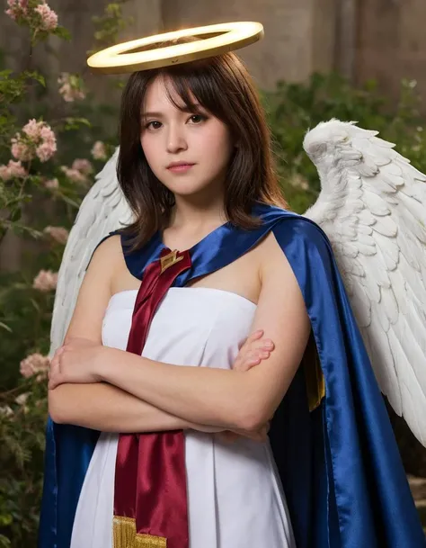 RAW photo portrait
<lora:Megumin_v1:0.65> megumin's style, witch hat, cape, (angel, halo, holy, angel wings:1.2)
Sophisticated Blue Ancient Roman toga with Ascot tie
Climbing
lost city, skyscraper,blossoming flower,mountain ash,nanobots
(natural skin:1), (skin details, skin texture:1.1), (skin pores:0.5), (skin imperfections:0.3), extremely detailed, absurdres, sharp focus, volumetric lighting, subsurface scattering
<lora:add-detail-xl:1.0>
