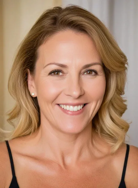 Matronophilia photography of woman, mama,bust shot, dopamine, oxytocin, coquettish smile