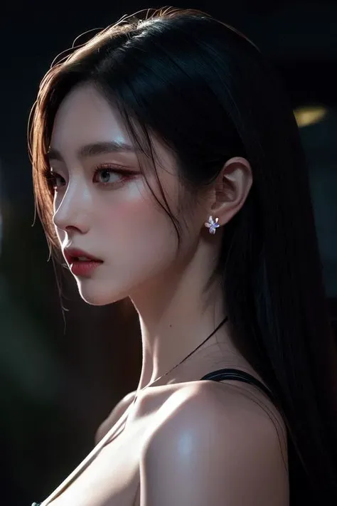 (otherworldly, otherworldly atmosphere, otherworldly appearance), highly insanely detailed, masterpiece, top quality, best quality, highres, 4k, 8k, RAW photo, Caribbean, dark tunnel,
china street, egyptian,
depth of field, focused, foreshortening,
1girl, long_hair, collar, earrings,
jav, half naked,
photorealistic:1.4, (flower filed), Poetic lens, obscure light and shadow, aestheticism, brooding, emotional depth, supernatural, 1girl, solo, Neck, enchanting elegance, atmospheric depth, naturalistic representations, harmonious composition, parted lips, long straight hair,
<lora:makina69_seojisoo_v1.1:0.7>, (fantasy world)