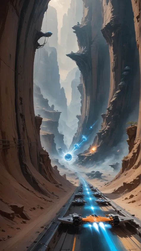 a sonic-speed space race inside a radiation-soaked canyon