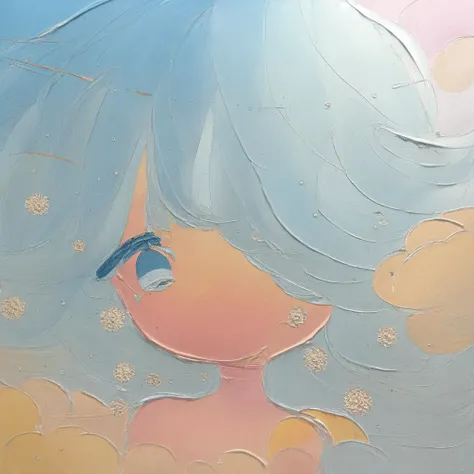 <lora:odamifuu_v1:1> masterpiece, best quality, odamifuu:2, impasto, pastel blue, acrylic painting