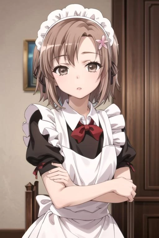 (((pixel-perfect, detail-perfect))), solo, 1girl, <lora:yukimura-haganai-01:0.8>, yukimura kusinoki, maid, looking at viewer, parted lips