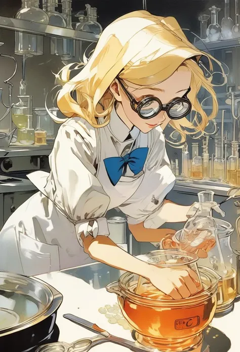 Anime Artwork, Disney Alice in Wonderland cooking meth in a lab, wearing chemist goggles, art by Makoto Shinkai, art by J.C. Leyendecker
Negative prompt: bad, ugly, out of frame
Steps: 30, Sampler: Euler, CFG scale: 10.0, Seed: 2670297073, Size: 832x1216, Model: animagineXL_v10