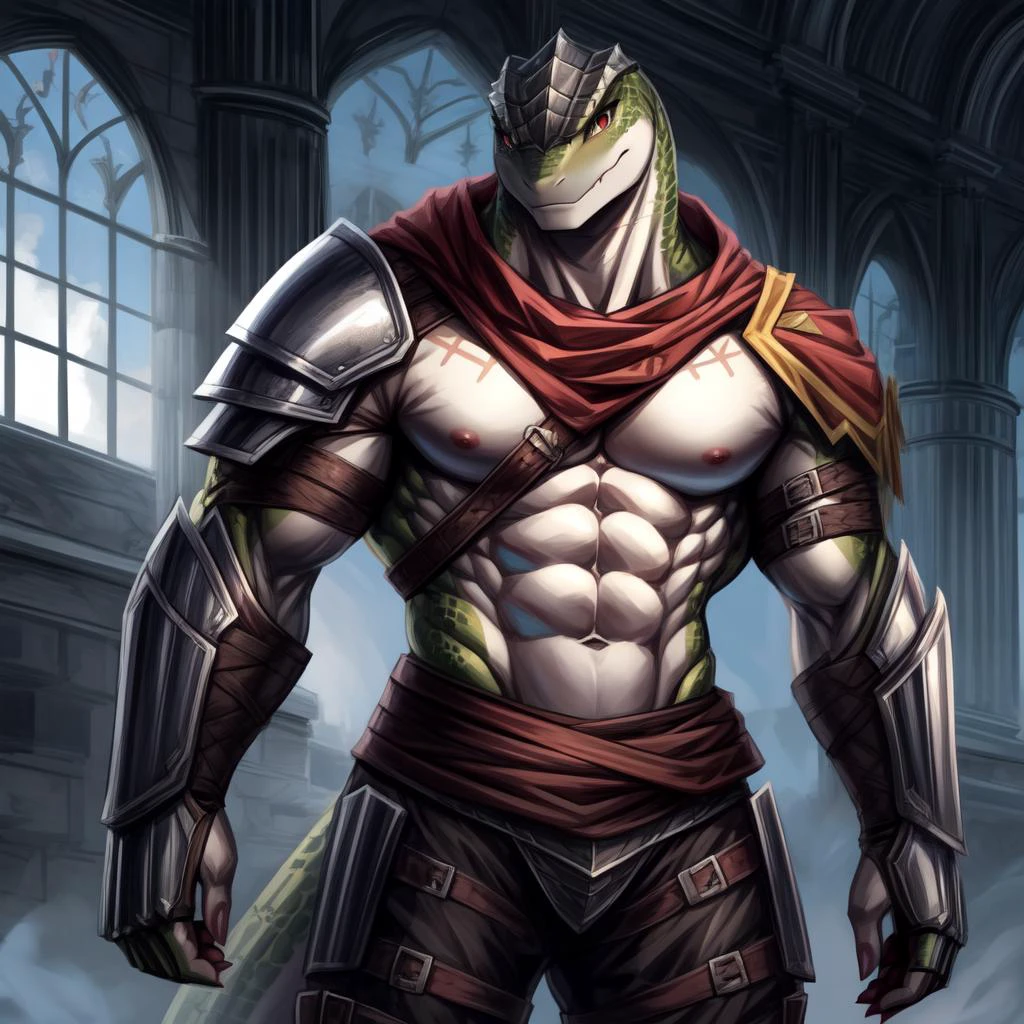 ((((white, ), lizard), muscular, abs, armor, powerful warrior in the Overlord's army, handsome and dashing face, dark armor, detailed background, ):1.5),
((in the style of and art by So-Bin, )),
((in the style of the anime Overlord, ))
chiaroscuro, anime screenshot, deep metallic colors, vivid colors, <lora:crusch-v1:0.4> crusch, <lora:waterVFX:0.35> <lora:more_details:0.5> <lora:zaryusu_shasha_v1_ep12:0.4> zaryusu shasha,