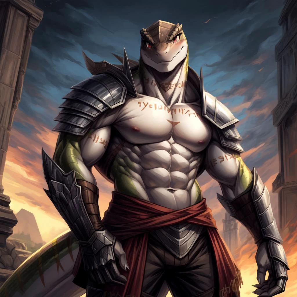 ((((brown, ), lizard), muscular, abs, armor, powerful warrior in the Overlord's army, handsome and dashing face, dark armor, detailed background, ):1.5),
((in the style of and art by So-Bin, )),
((in the style of the anime Overlord, ))
chiaroscuro, anime screenshot, deep metallic colors, vivid colors, <lora:crusch-v1:0.4> crusch, <lora:waterVFX:0.35> <lora:more_details:0.5> <lora:zaryusu_shasha_v1_ep12:0.4> zaryusu shasha,