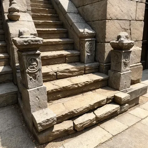 masterpiece infinite stone ancient staircase with engraved ornamental (ancient mystical alchemic runes:1.1), pbr texture dark cracked sandstone natural cracking, <lora:sandstonenatural-soft:0.35> <lyco:Cloudify:.08>