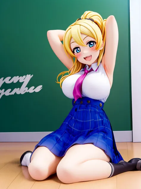 ultra high definition, highres, very detailed, animatronic housewife, blond hair, blue eyes, pink shirt, pink hairband, jeans, glowing eyes, standing erect, nsfw